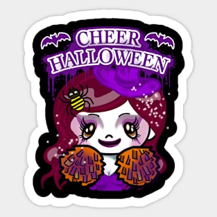 CHEER HALLOWEEN WITCH Sticker